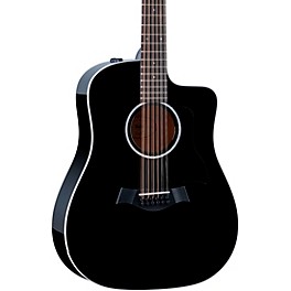 Taylor 250ce Plus Dreadnought 12-String Acoustic-Electric Guitar Black