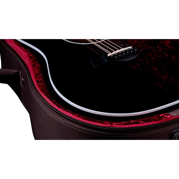 Taylor 250ce Plus Dreadnought 12-String Acoustic-Electric Guitar Black
