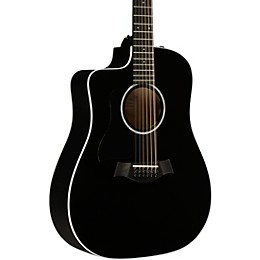 Taylor 250ce Plus Dreadnought 12-String Left-Handed Acoustic-Electric Guitar Black