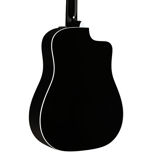 Taylor 250ce Plus Dreadnought 12-String Left-Handed Acoustic-Electric Guitar Black