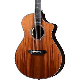 Breedlove Premier Redwood-Brazilian Rosewood Thinline Limited Edition Cutaway Concert Acoustic-Electric Guitar Natural