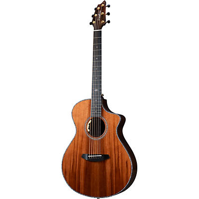 Breedlove Premier Redwood-Brazilian Rosewood Thinline Limited Edition Cutaway Concert Acoustic-Electric Guitar Natural for sale