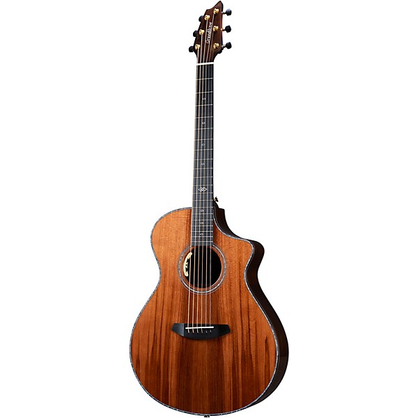 Breedlove Premier Redwood-Brazilian Rosewood Thinline Limited Edition Cutaway Concert Acoustic-Electric Guitar Natural