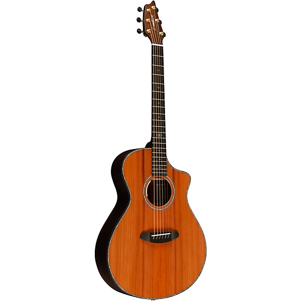 Breedlove Premier Redwood-Brazilian Rosewood Thinline Limited Edition Cutaway Concert Acoustic-Electric Guitar Natural