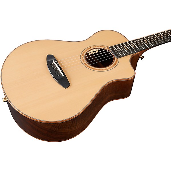 Breedlove Legacy Port Orford Cedar-Walnut Cutaway Companion Acoustic-Electric Guitar Natural