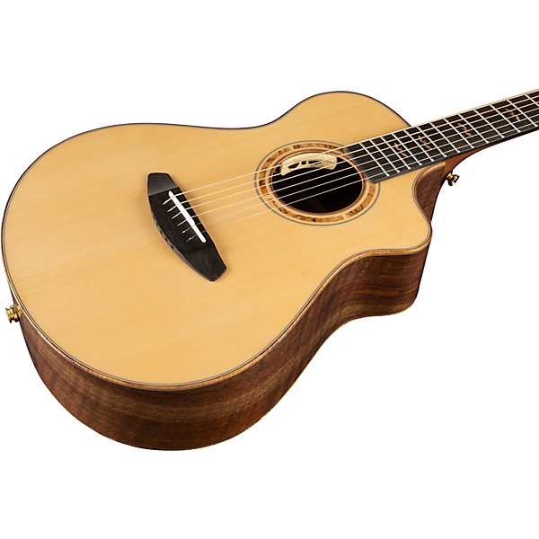 Breedlove Legacy Port Orford Cedar-Walnut Cutaway Companion Acoustic-Electric Guitar Natural