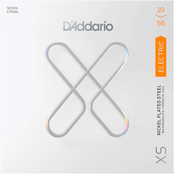 D'Addario XS Nickel 7-String Electric Guitar Strings 10 - 56