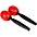 Nino Medium ABS Maracas Pair Sky Blue Nino Medium ABS Maracas Pair Red