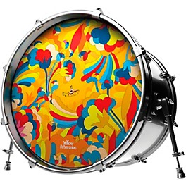 Evans Yellow Submarine Primrose Prairie Bass Drumhead 20 in. Evans Yellow Submarine Primrose Prairie Bass Drumhead 20 in.