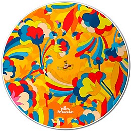 EVANS Yellow Submarine Primrose Prairie Bass Drum Head 22 in.