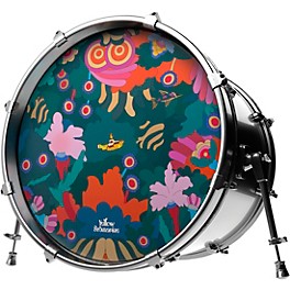 Evans Yellow Submarine Under the Sea Bass Drumhead 20 in. Evans Yellow Submarine Under the Sea Bass Drumhead 22 in.