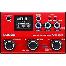 BOSS VE-22 Vocal Performer With Carry Bag and Power Supply