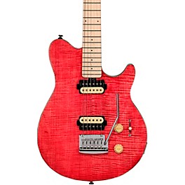 Sterling by Music Man Axis AX3 Flame Maple Top E... Sterling by Music Man Axis AX3 Flame Maple Top Electric Guitar Stain Pink