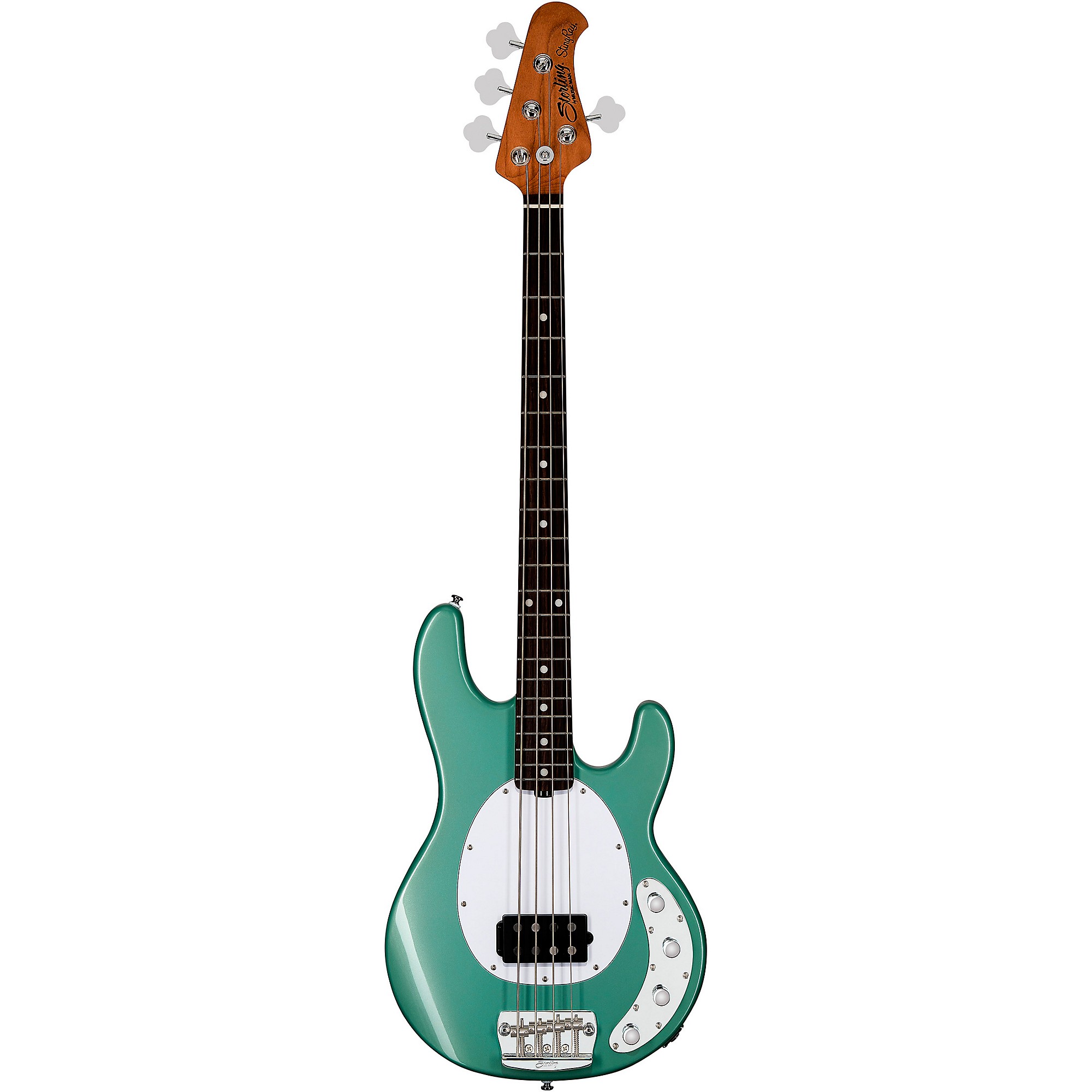 ベース STERLING RAY 34 Sterling by Music Man StingRay RAY34 Bass Guitar - Dorado Green