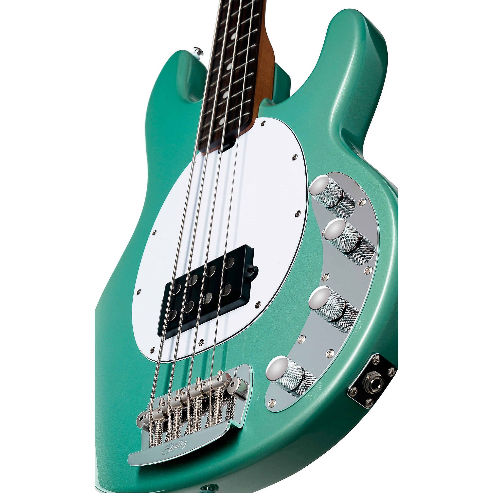 Sterling by Music Man StingRay RAY34 Bass Dorado Green