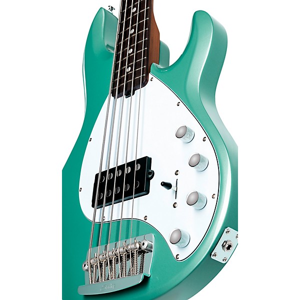 Sterling by Music Man StingRay 5 RAY35 Bass Dorado Green