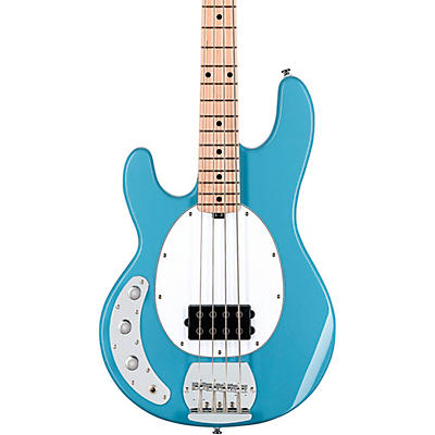 Sterling By Music Man Stingray Ray4 Left Handed Bass Chopper Blue for sale