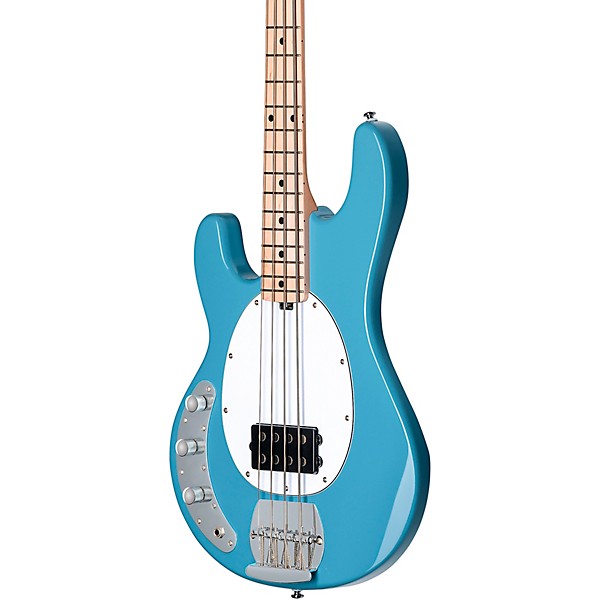 Sterling by Music Man StingRay Ray4 Left Handed Bass Chopper Blue