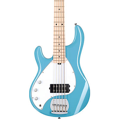 Sterling By Music Man Stingray 5 Ray5 Left-Handed Bass Guitar Chopper Blue for sale