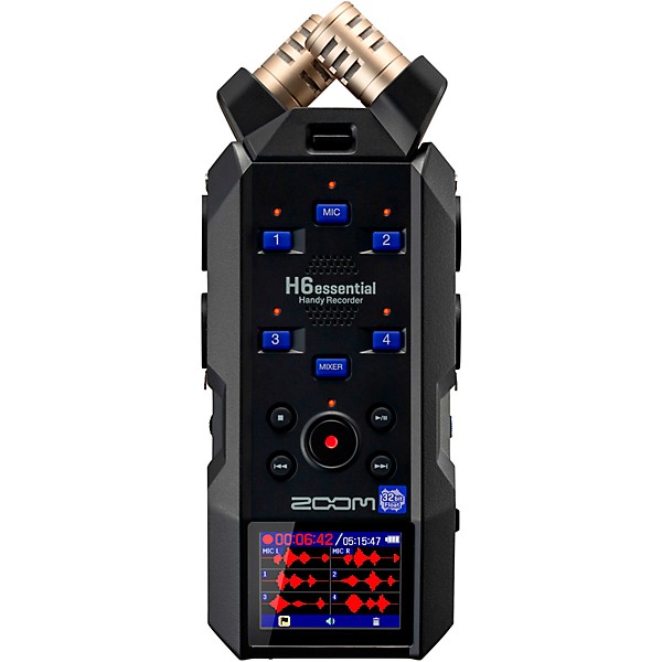 Zoom H6 6 Track Portable Digital Recorder (Black)