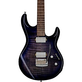 Sterling by Music Man Luke Flame Maple Electric Gui... Sterling by Music Man Luke Flame Maple Electric Guitar Blueberry Burst