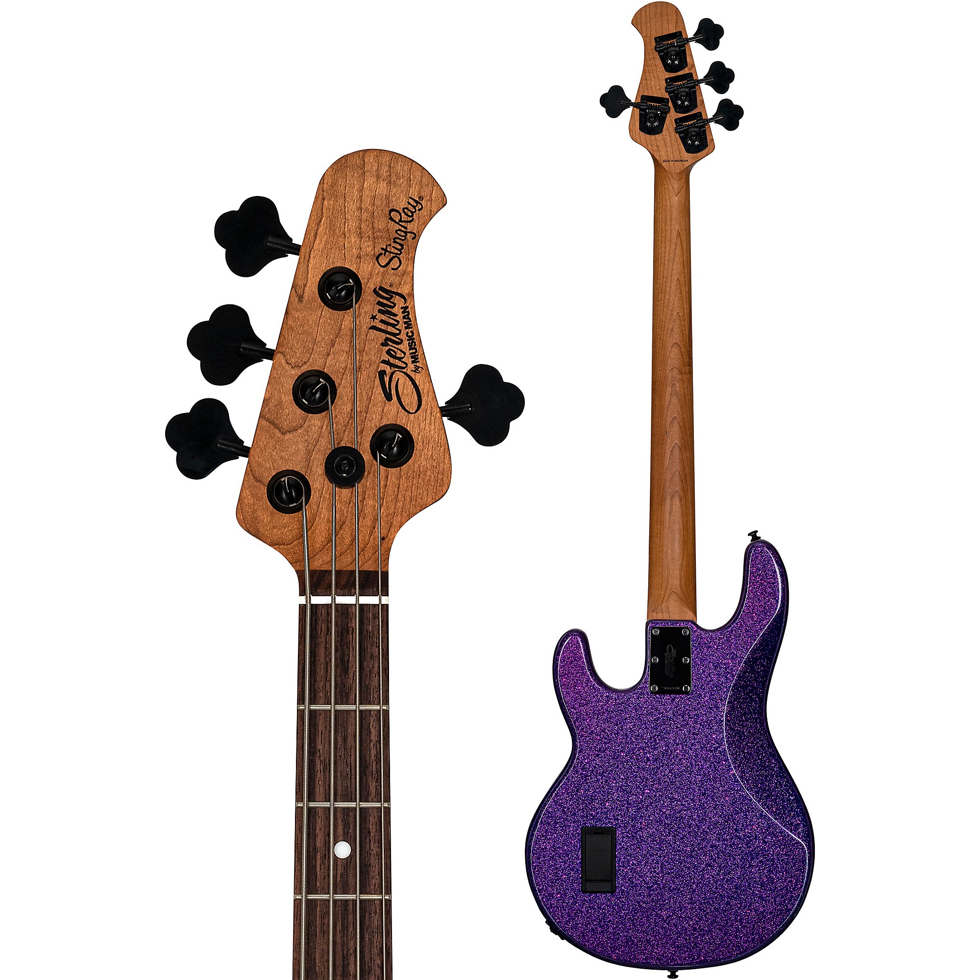 Sterling by Music Man StingRay RAY34 Sparkle Bass Purple
