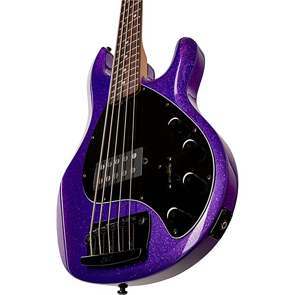 Sterling by Music Man StingRay RAY35 Sparkle Bass Guitar Purple Sparkle