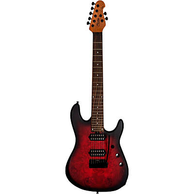 Sterling By Music Man Jason Richardson Cutlass Electric Guitar Dark Scarlet Burst Satin for sale
