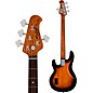 Sterling by Music Man StingRay RAY34 Spalted Maple Top Bass 3-Tone Sunburst