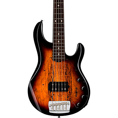 Sterling By Music Man Stingray 5 Ray35 Spalted Maple Top Bass 3-Tone Sunburst for sale