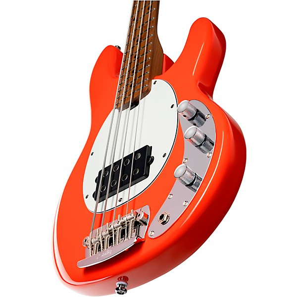 Sterling by Music Man StingRay Short-Scale Bass Guitar Fiesta Red