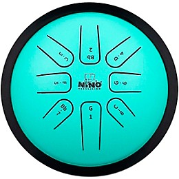 Nino Small Steel Tongue Drum, G Minor Mint Green