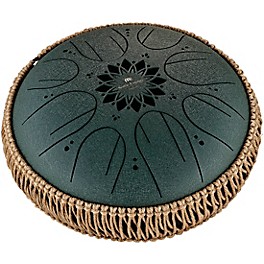 MEINL Sonic Energy F# Minor Octave Steel Tongue Drum Dark Green