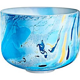 MEINL Sonic Energy 10in. Marble Crystal Singing Bowl, A4, 432 Hz, Brow Chakra Dark Blue