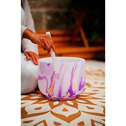 MEINL Sonic Energy 10in. Marble Crystal Singing Bowl, B4, 432 Hz, Crown Chakra Purple