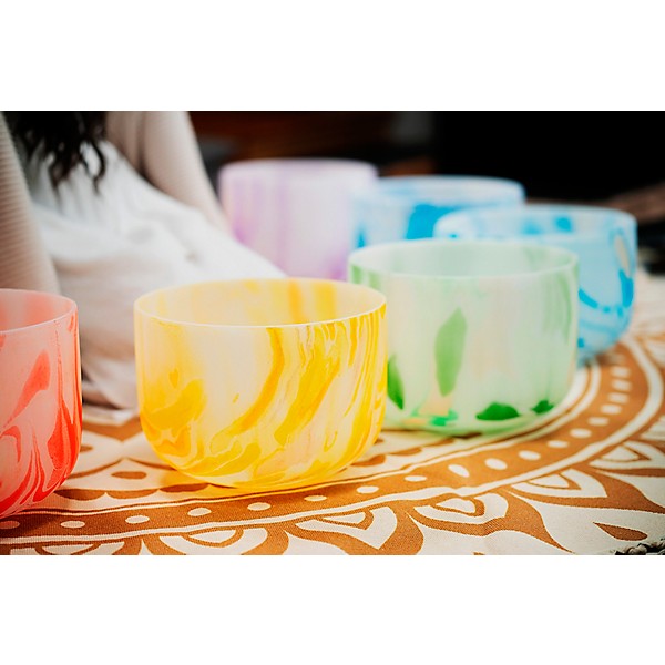 MEINL Sonic Energy 10in. Marble Crystal Singing Bowl, B4, 432 Hz, Crown Chakra Purple