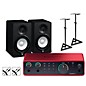 Focusrite Scarlett 2i2 Gen 4 with Yamaha HS Studio Monitor Pair Bundle (Stands & Cables Included) HS5 thumbnail