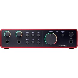 Focusrite Scarlett 2i2 Gen 4 with Yamaha HS Studio Monitor Pair Bundle (Stands & Cables Included) HS8