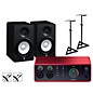 Focusrite Scarlett 4i4 Gen 4 with Yamaha HS Studio Monitor Pair Bundle (Stands & Cables Included) HS5 thumbnail