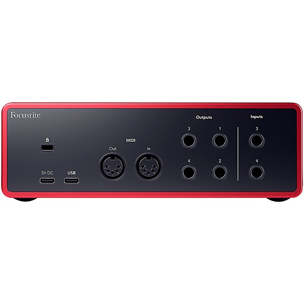 Focusrite Scarlett 4i4 Gen 4 with Yamaha HS Studio Monitor Pair Bundle (Stands & Cables Included) HS5