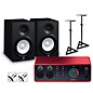 Focusrite Scarlett 4i4 Gen 4 with Yamaha HS Studio Monitor Pair Bundle (Stands & Cables Included) HS7 thumbnail