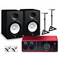 Focusrite Scarlett 4i4 Gen 4 with Yamaha HS Studio Monitor Pair Bundle (Stands & Cables Included) HS8 thumbnail