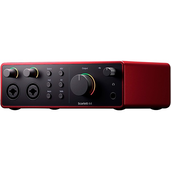 Focusrite Scarlett 4i4 Gen 4 with Yamaha HS Studio Monitor Pair Bundle (Stands & Cables Included) HS8