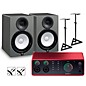 Focusrite Scarlett 4i4 Gen 4 with Yamaha HS Studio Monitor Pair Bundle (Stands & Cables Included) HS8 SG thumbnail