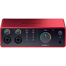 Focusrite Scarlett 4i4 Gen 4 with Yamaha HS Studio Monitor Pair Bundle (Stands & Cables Included) HS8 SG
