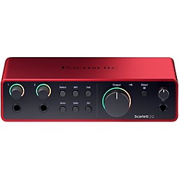 Focusrite Scarlett 2i2 Gen 4 with Yamaha HS Studio Monitor Pair & HS8S Subwoofer Bundle (Stands & Cables Included) HS5