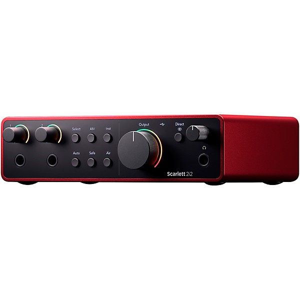 Focusrite Scarlett 2i2 Gen 4 with Yamaha HS Studio Monitor Pair & HS8S Subwoofer Bundle (Stands & Cables Included) HS5