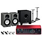 Focusrite Scarlett 2i2 Gen 4 with Yamaha HS Studio Monitor Pair & HS8S Subwoofer Bundle (Stands & Cables Included) HS5 SG thumbnail