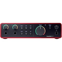 Focusrite Scarlett 2i2 Gen 4 with Yamaha HS Studio Monitor Pair & HS8S Subwoofer Bundle (Stands & Cables Included) HS8