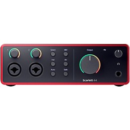 Focusrite Scarlett 4i4 Gen 4 With Adam Audio T-Series Studio Monitor Pair & T10S Subwoofer Bundle (Stands & Cables Included) T8V